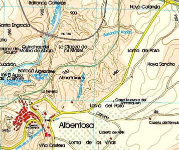 Medición plano topográfico Albentosa